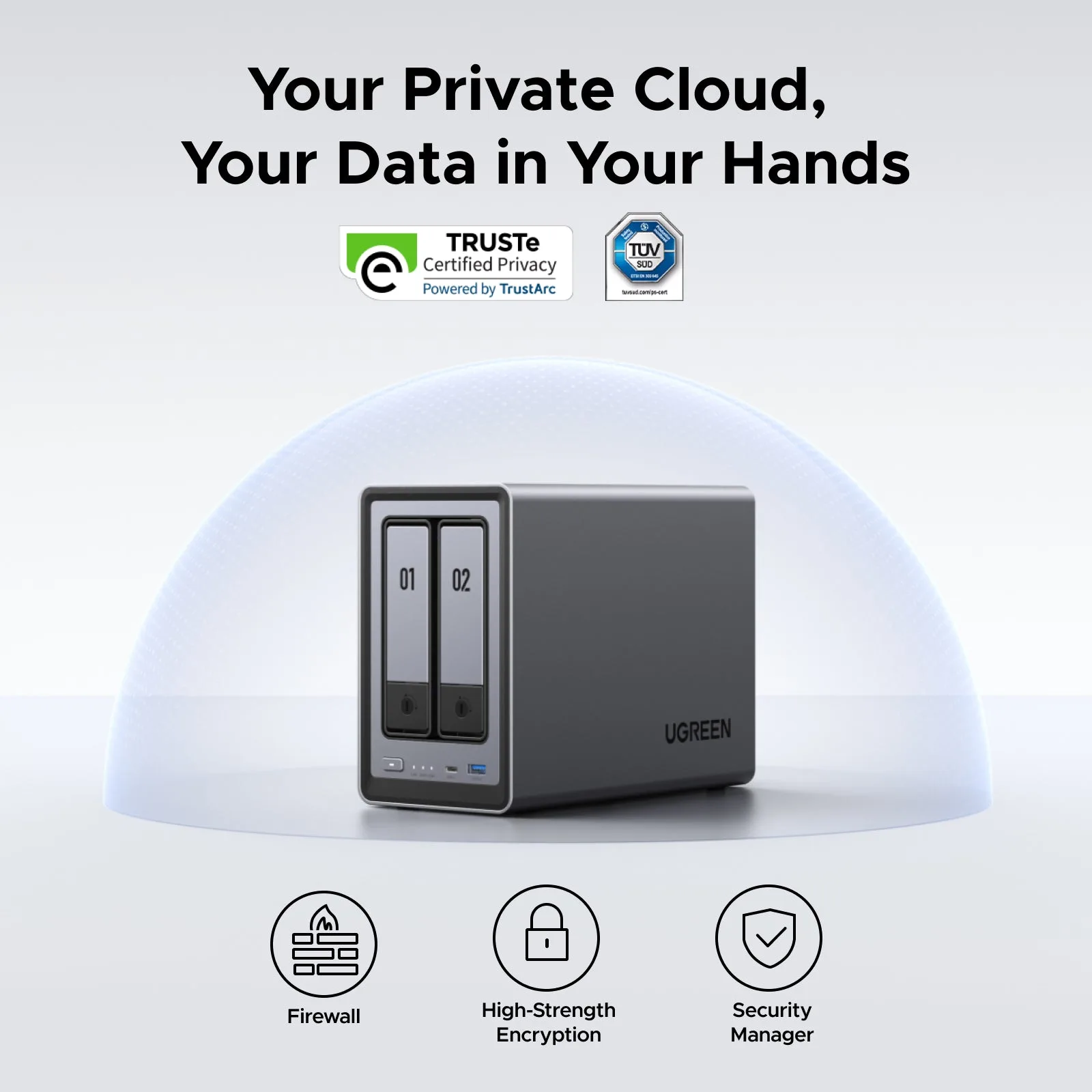 UGREEN NASync DXP2800 – nézet
